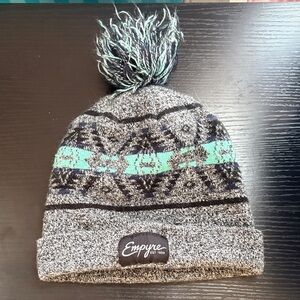 Kid’s Empyre Black and Mint Winter Hat